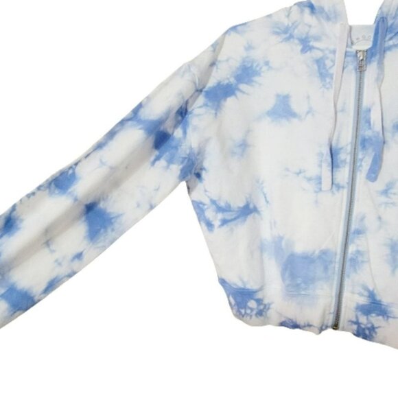 Splendid Joey Zip front tie dye crop zip up hoodie - Picture 3 of 7